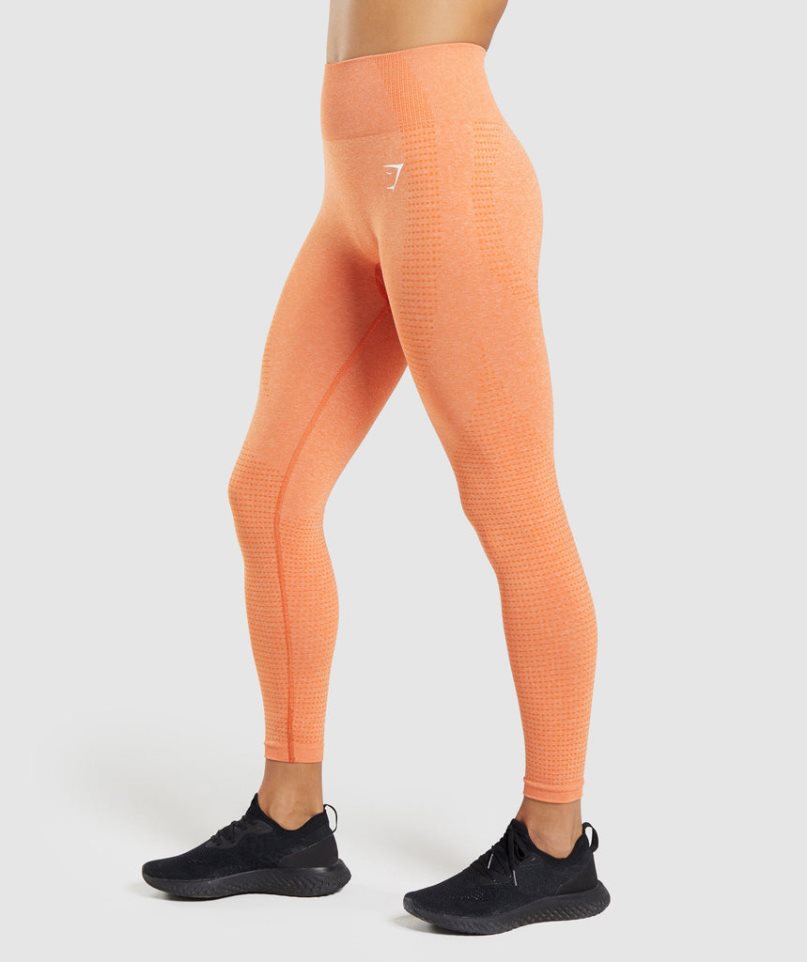 Women's Gymshark Vital Seamless 2.0 Leggings Orange | CA 31D76N